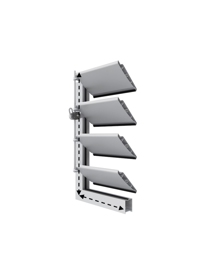 PVC lattice with custom movable slat