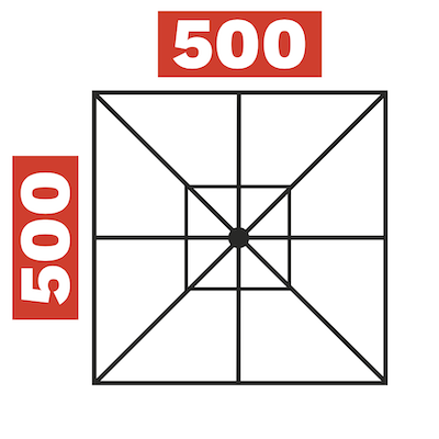 500x500 (cm)